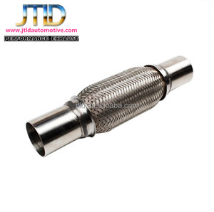 Alta calidad exterior trenzado <span class=keywords><strong>Flexible</strong></span> tubo de <span class=keywords><strong>escape</strong></span> de acero inoxidable tubo <span class=keywords><strong>Flexible</strong></span> con pezones - Product Image 1