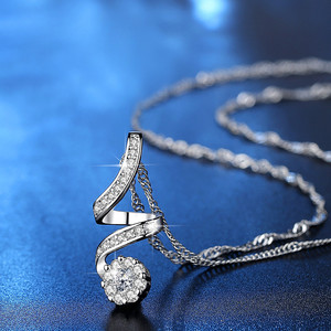 Thời trang sang trọng độc đáo Xoắn thiết kế bông tai vòng cổ với sáng áo Quà tặng trang sức cho người yêu - Product Image 4