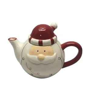 Porcelain Teapot Coffee Serving Pot Nordic Santa Claus - Temu