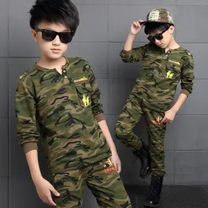 Taobao Wholesale Fashion Kinderkleding Lange Mouw Jongen Doek Set