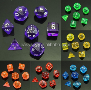 7 Pcs/ensemble Face Die D4 D6 D8 D10 D12 D20 DUNGEONS & <span class=keywords><strong>DRAGONS</strong></span> D & D RPG Dice Game - Product Image 1