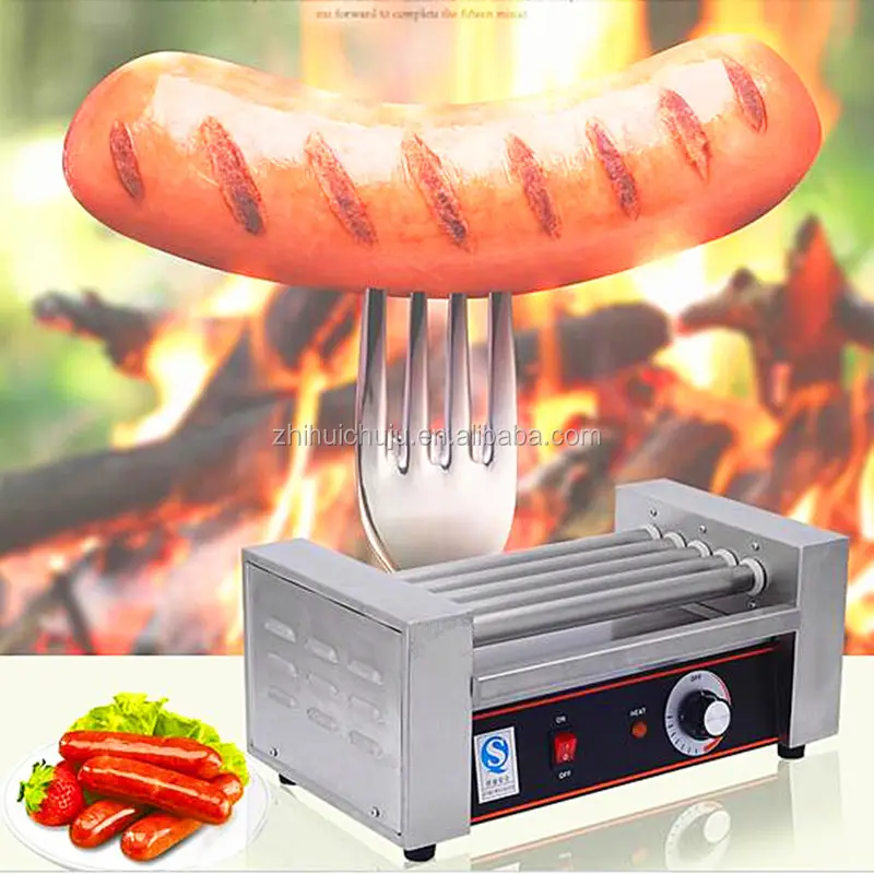 Prezzo a buon mercato 7 rulli hot dog grill/salsiccia griglia rullo/hot dog griglia rullo