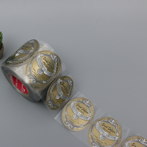 3D Metallo Personalizzato Autoadesivo Auto Adesivo Etichetta Adesiva Rotolo Adesivo Per La Bottiglia di Vino - Product Image 3