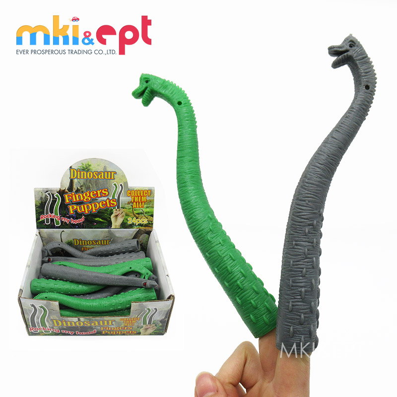 Оптовая продажа, мягкий резиновый динозавр, пальчиковая марионетка, игрушки для подарка