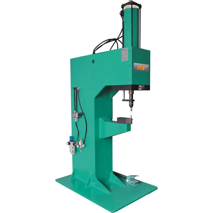 C frame pneumatic driven self clinching machine for metal sheet fixing