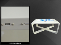 Table basse tout-en-un avec écran tactile, lecteur publicitaire, machine intégrée à écran tactile Nano, table basse à écran tactile