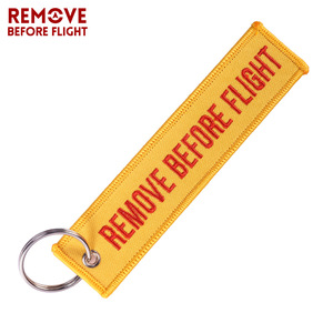 Llavero tejido con bordado clásico, <span class=keywords><strong>personalizado</strong></span>, antes del vuelo, OEM - Product Image 2