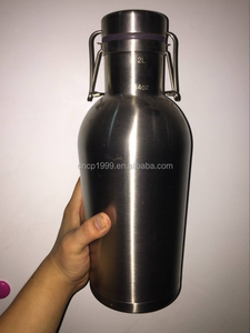 <span class=keywords><strong>De</strong></span> Acero inoxidable <span class=keywords><strong>de</strong></span> Doble/Sola Pared Growler <span class=keywords><strong>Cerveza</strong></span> Para Beber <span class=keywords><strong>Cerveza</strong></span> 32 OZ/64 OZ Con <span class=keywords><strong>Mango</strong></span> - Product Image 1