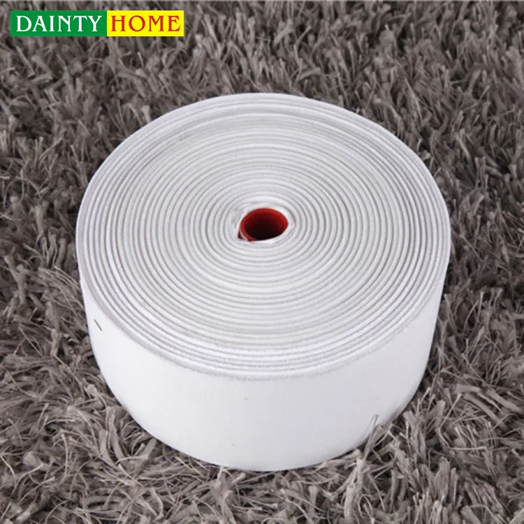 Polyester woven white drapery curtain tape for curtain decoration