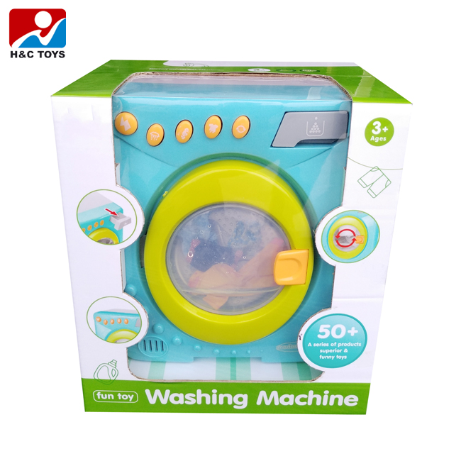 Machine à Laver Jouet éducative - Simulation Avec Panier Et Cintres, Fonction Manivelle - Pour Enfants Dès 3 Ans - 2