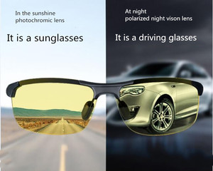 <span class=keywords><strong>Gafas</strong></span> de <span class=keywords><strong>Sol</strong></span> Fotocromáticas Polarizadas Antideslumbrantes con Visión Diurna y Nocturna, Lentes de Transición que Cambian de Color <span class=keywords><strong>para</strong></span> Conducir - Product Image 4