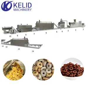 Cereal de Pequeno Almoço Popular Preço da Linha de Produção Que Faz A Máquina de Flocos de Milho