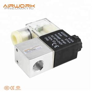 2v025-06 2v025-08 24V DC 220V AC <span class=keywords><strong>2</strong></span>-Wege Direkt Wirkendes Elektrisches Magnetventil für Luftkompressor-Steuerung OEM Öl - Product Image 2