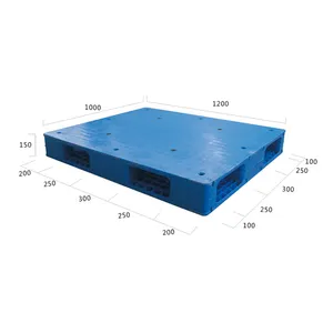 Best selling plastic euro pallet durable solid flat racking plastic pallet