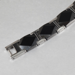Nuovo <span class=keywords><strong>Design</strong></span> per il Mercato Giapponese e Coreano: Braccialetto Magnetico in Ceramica con Germanio 99,999% da 7,0mm - Product Image 3