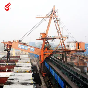 Port crane 300-1800 t/h continuous ship loader unloader for sale