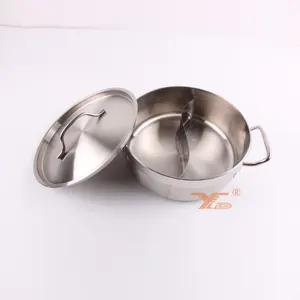 הטוב ביותר shabu shabu סיר מבודד נירוסטה סיר חם עם מחיצת/2 תאים סיר חם - Product Image 1