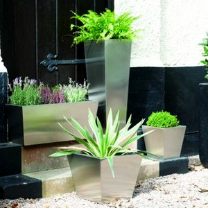 अनुकूलित धातु गार्डन फूल के बर्तन स्टेनलेस स्टील फूल बर्तन - Product Image 5