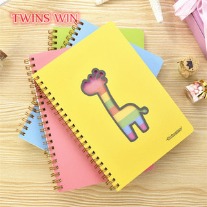 China factory production children stationery Cartoon creative hollow deer cute notepad studnts use spiral notebook