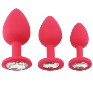 <span class=keywords><strong>Vendita</strong></span> Diretta dalla Fabbrica <span class=keywords><strong>Plug</strong></span> Anale in Silicone Altamente Flessibile 3 Misure Colori Personalizzati Giocattolo per Adulti - Product Image 1