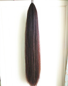 Venta al por mayor de fábrica Dark Sorrel 70-95 CM Extensiones de cola de caballo falso de carreras de <span class=keywords><strong>caballos</strong></span> con bucles naturales - Product Image 1