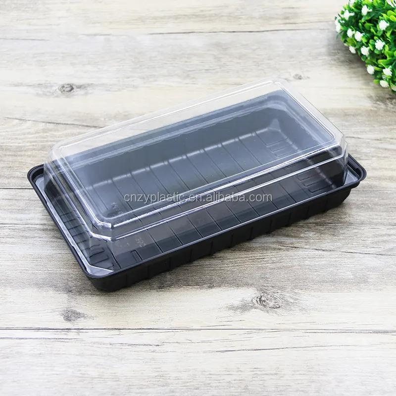 2020 New Product Factory price hot selling disposable fast food tray with lid plastic packaging containers for food