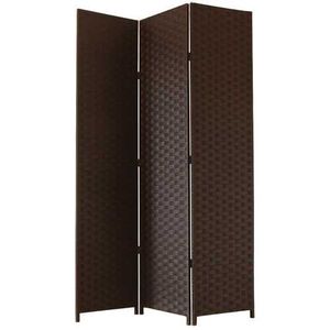 Écrans de séparation japonais à 3 panneaux en lattes de <span class=keywords><strong>bois</strong></span>, mur coulissant amovible personnalisé, diviseur de pièce sculpté en <span class=keywords><strong>bois</strong></span> de salon - Product Image 1