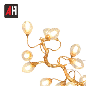 <span class=keywords><strong>Lampadario</strong></span> in Cristallo e Rame con <span class=keywords><strong>Paralume</strong></span> in Vetro Trasparente a Bolle, Stile Antico <span class=keywords><strong>Bianco</strong></span> per Sala da Pranzo, 12x5W 110-240V - Product Image 5