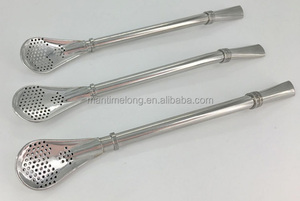 De acero inoxidable paja filtro hecho a mano té Yerba Mate Bombilla calabaza lavable práctica té herramientas Accesorios - Product Image 6