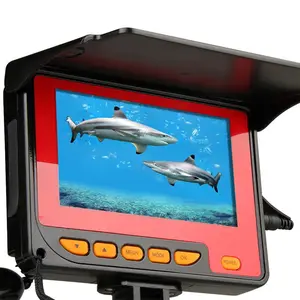 Localizador de peixes, hd impermeável, 20m, cabo 4.3, monitor lcd, portátil, submersa, sistema de vídeo, câmera para pesca subaquática, usado para pesca subaquática