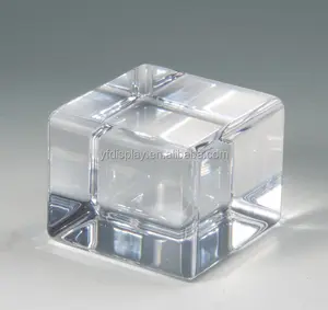 Kubus Blok Plastik Cear Kristal, Ukuran 10X10 Cm