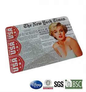 Marilyn Monroe Placemat/Pp Bảng Mat/Nhựa Placemat Với UV In Có Thể Tùy Chỉnh