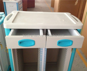 BT-CHY001 Rumah Sakit Murah ABS Perekam Pasien Ganda Gerobak Berkas Pemegang Bagan Pasien Ponsel dengan Harga Laci - Product Image 3
