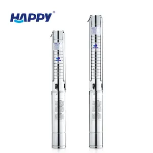 Stainless steel single phase water deepwell submersible pump with control box