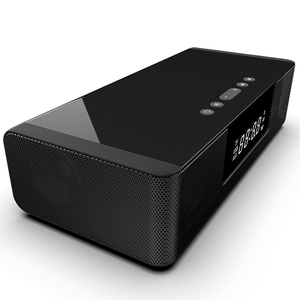 New Super Bass Wireless Charger 10W Bluetooth Speaker Soundbar Music Box with <strong>Alarm</strong> <strong>Clock</strong> and LED Display - Product Image 2