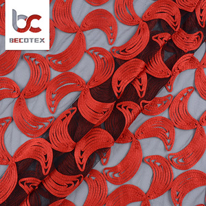 Più nuovi Disegni Africano Solubile In Acqua Ricamato <span class=keywords><strong>rosso</strong></span> Guipure Cavo <span class=keywords><strong>Tulle</strong></span> Tessuti di Pizzo - Product Image 4