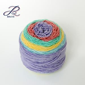 Offre Spéciale NM3/1 100% acrylique gâteau fil 200g sur boule fantaisie arc-<span class=keywords><strong>en</strong></span>-ciel tricoté fil pour bébé Crochet gâteau fil - Product Image 4