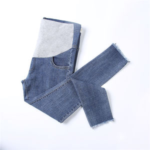 KY Tube enceinte taille haute sur la bosse maillot ventre bande ceinture coupe ajustée maternité <span class=keywords><strong>jean</strong></span> - Product Image 4