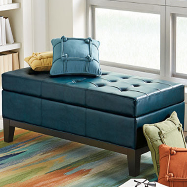 OT-108 кожаный ящик для хранения ювелирных изделий длинная скамья для спальни