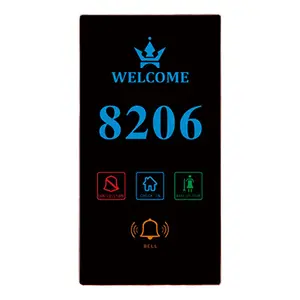 ORBITA 2018 Hotel Electronic Digital Number LED Display Panel with DND/hotel room doorplate with do not disturb