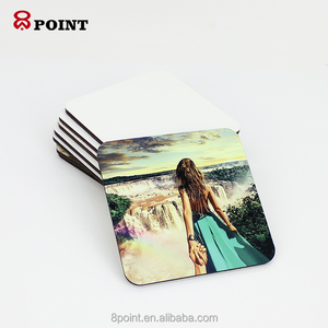 Posavasos Promocional Cuadrado Brillante para Sublimación de 90 mm Sin Corcho - Product Image 4