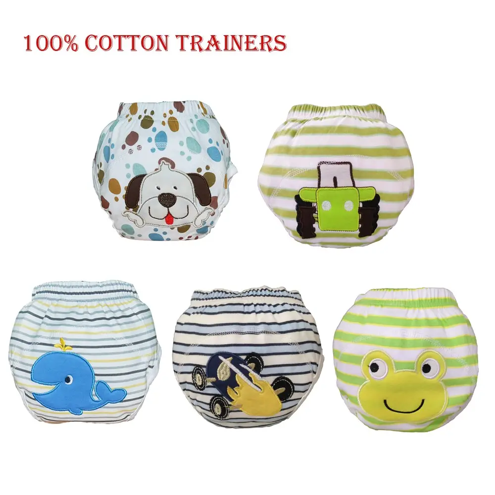 Comfortable for baby washable cotton reusable baby training pants