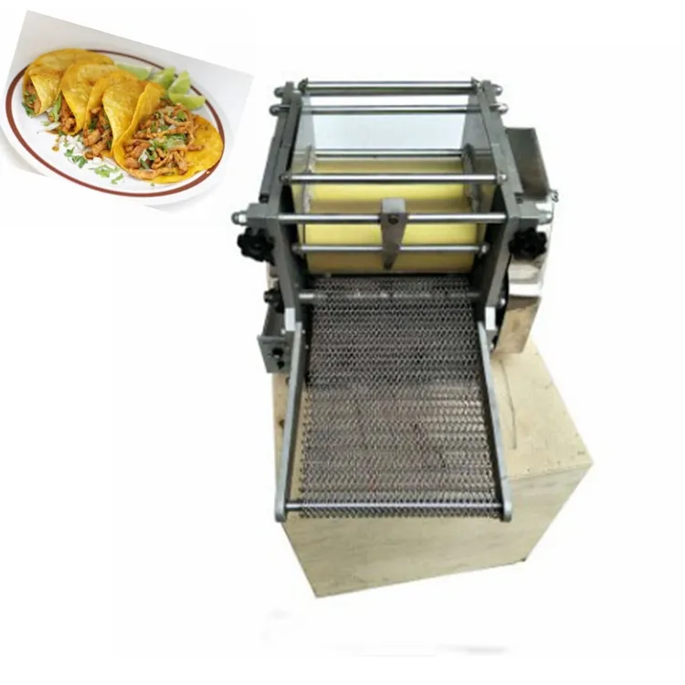 Tortilla boyut özelleştirilmiş küçük mısır tortilla makinesi elektrikli tortilla makinesi