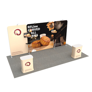 경량 전문 뛰어난 품질 사용자 정의 인쇄 3X6 광고 디스플레이 전시 부스 디자인 - Product Image 5