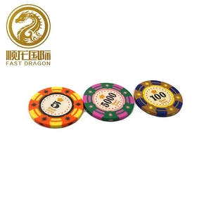Fichas de póquer con <span class=keywords><strong>la</strong></span> etiqueta engomada moneda casino personalizadas poker chips - Product Image 2