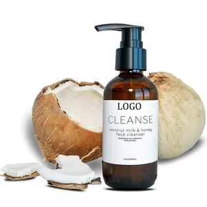 Private Label Natural & Organic Nourishing Coconut Milk & Honey Face Cleanser