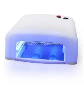 Secador de unha de 36w com lâmpada uv acrílica, máquina de cura de gel uv 818, lâmpada uv para unhas de dedo