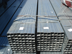 Black painted MSRHS's tubular steel galvanized to send <span class=keywords><strong>the</strong></span> internal structure - Product Image 3