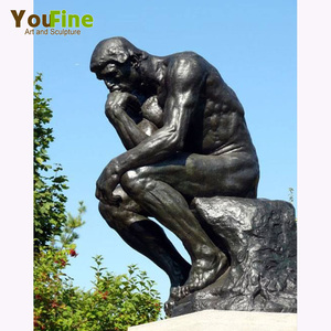 <span class=keywords><strong>Escultura</strong></span> <span class=keywords><strong>de</strong></span> bronce para Thinker, <span class=keywords><strong>de</strong></span> tamaño real, famoso Rodin Works - Product Image 5