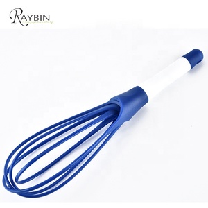 Raybin Máy Đánh Trứng Nhà Bếp Bằng Silicon Không Chứa BPA 4 Dây Phẳng Thiết Kế Mới - Product Image 3
